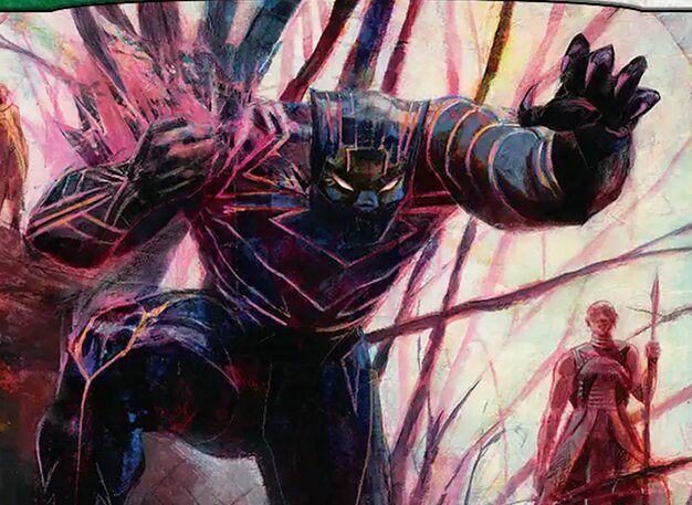 T'Challa, the Black Panther card art